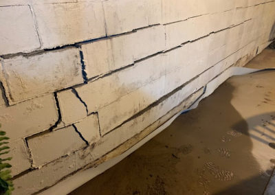 Emergency Wall Rebuild | Morral Ohio | Before