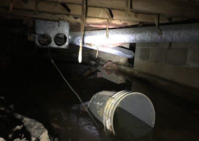 Flooded crawl space sends daughter to hospital | 8 inches of Water | Utica, OH