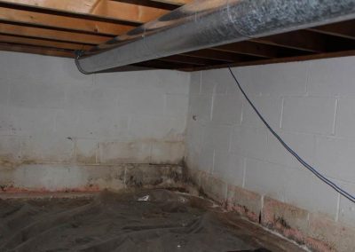 Wet Moldy Crawl Space | Pickerington, OH | Before