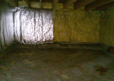 Wet & Moldy Crawl Space Contributes to Health Problems in Blacklick, OH