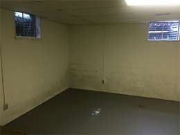 Ugly, Moldy Basement Walls | Columbus, OH | Before