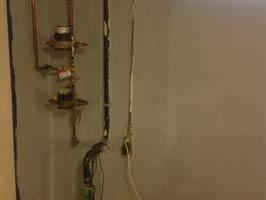 Leaky Wall and Blocked Downspout Line | Columbus, OH | After