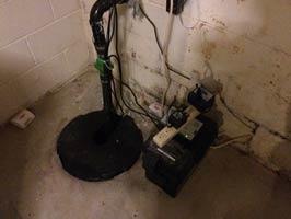 Leaky Wall and Blocked Downspout Line | Columbus, OH | Before