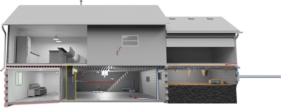 Home Improvement Model Featuring the Various Home Repair Services Offered